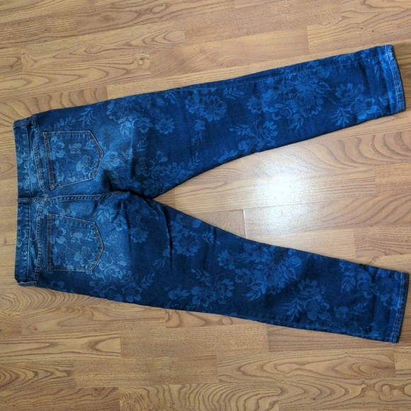 Gap 1969 Floral Print Skinny Ankle Capri Jean - Picture 7 of 10